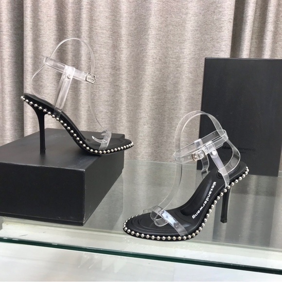 Alexander Wang Clear and Black Heels - Picture 3 of 3